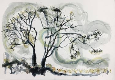 Print of Figurative Tree Paintings by Deborah Last