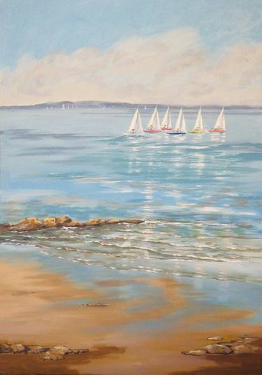 Print of Impressionism Boat Paintings by Sandra Francis