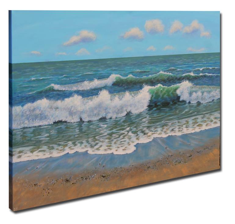 Original Illustration Seascape Painting by Sandra Francis