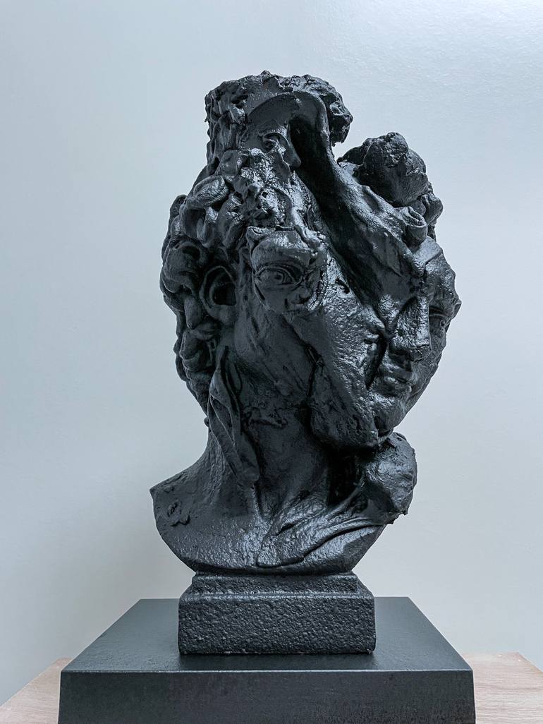 Original Abstract Portrait Sculpture by Norris Yim