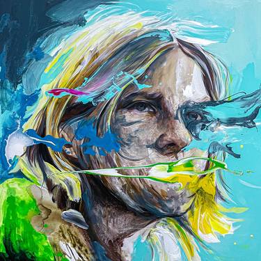 Original Abstract Pop Culture/Celebrity Paintings by Norris Yim