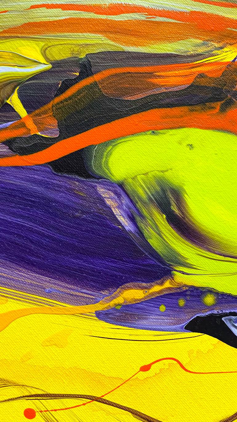 Original Abstract Expressionism Abstract Painting by Norris Yim