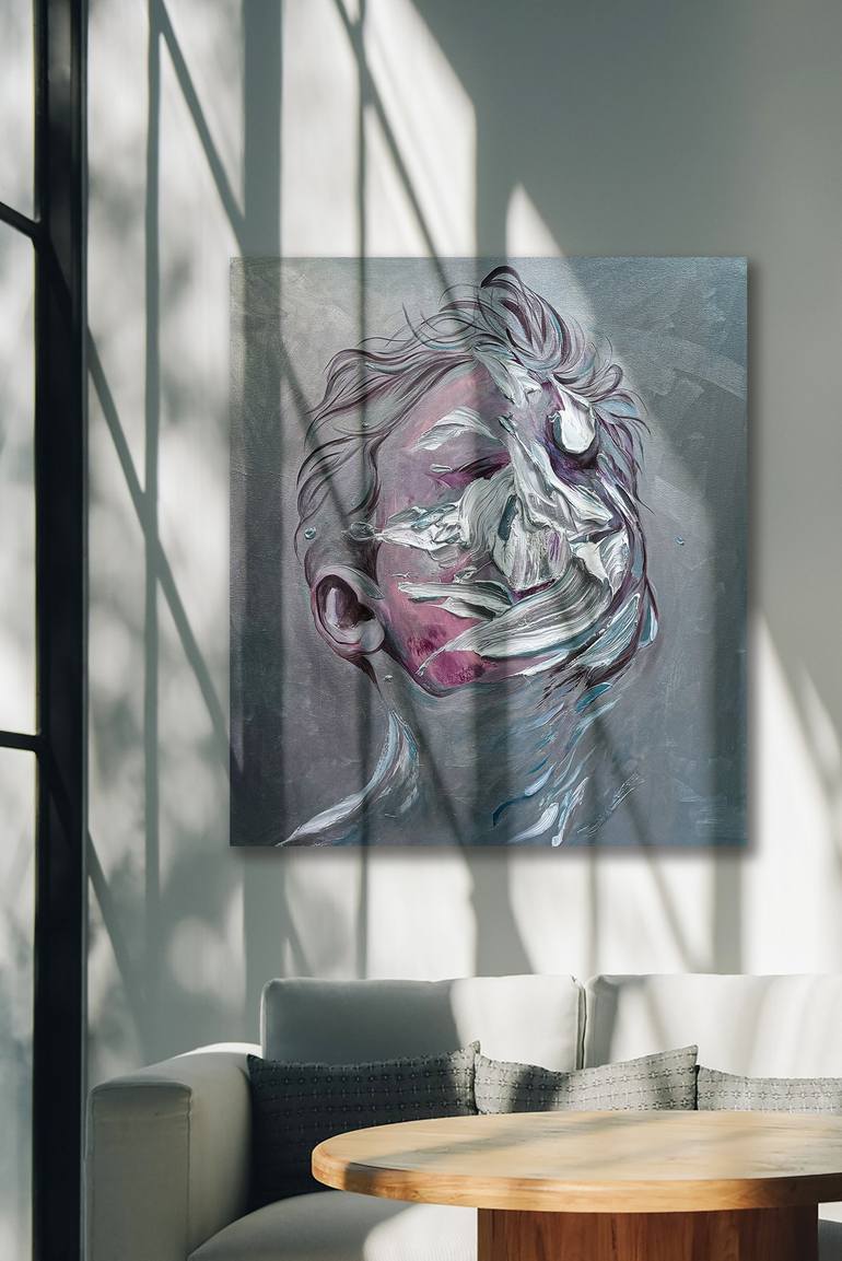 Original Portraiture Abstract Painting by Norris Yim