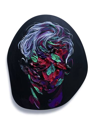 Original Abstract Portrait Paintings by Norris Yim