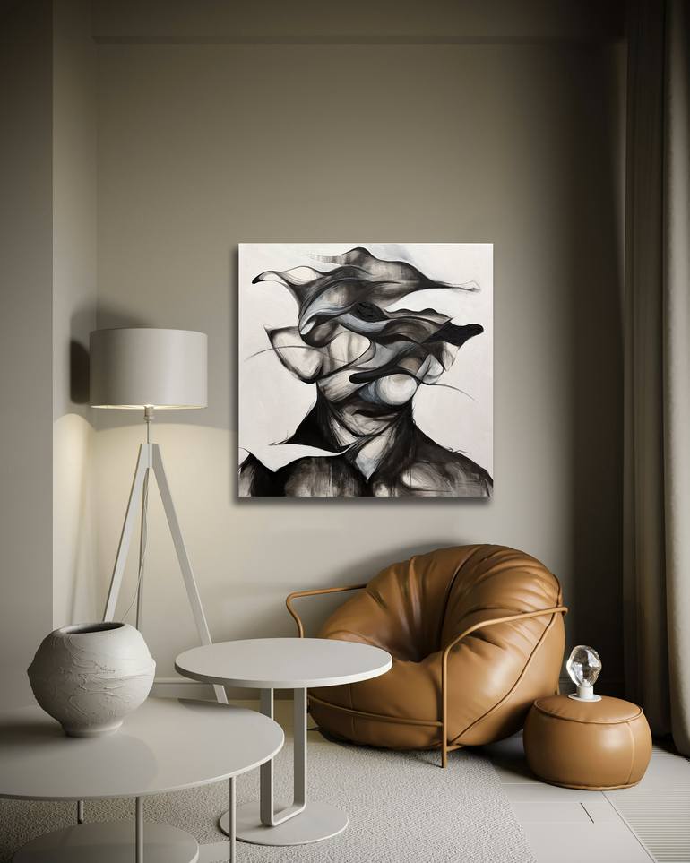 Original Abstract Expressionism Abstract Painting by Norris Yim