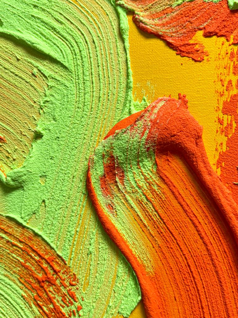 Original Abstract Expressionism Abstract Painting by Norris Yim