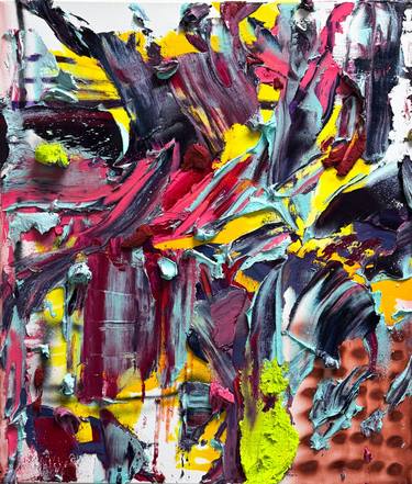 Original Abstract Expressionism Abstract Painting by Norris Yim