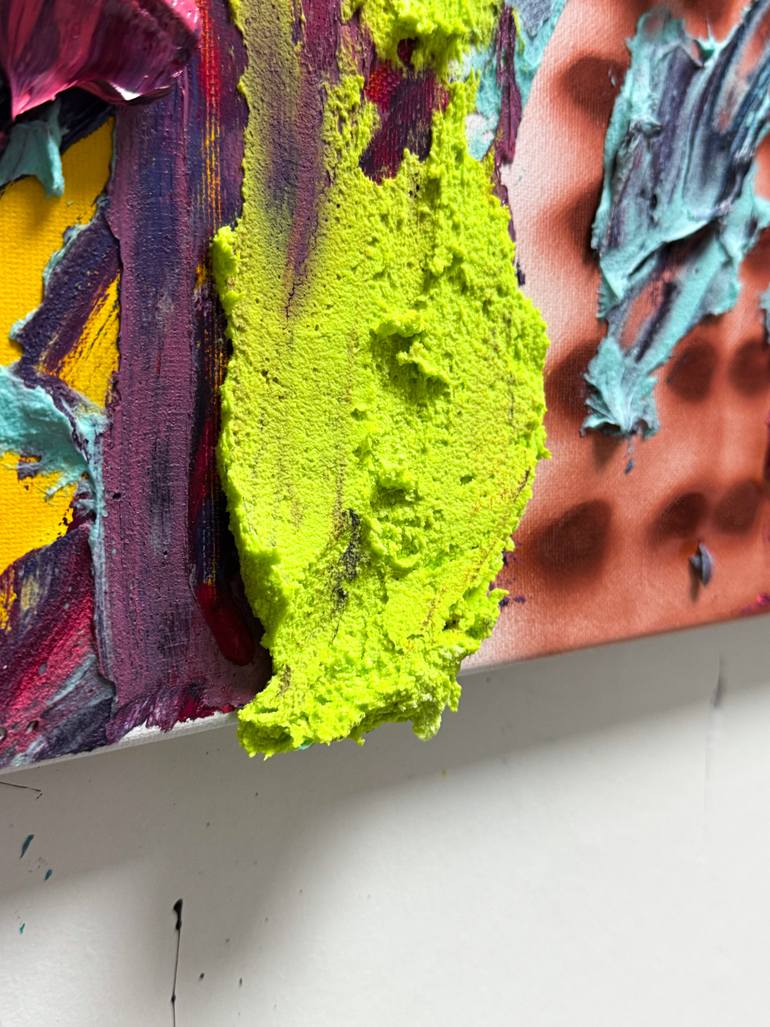 Original Abstract Expressionism Abstract Painting by Norris Yim