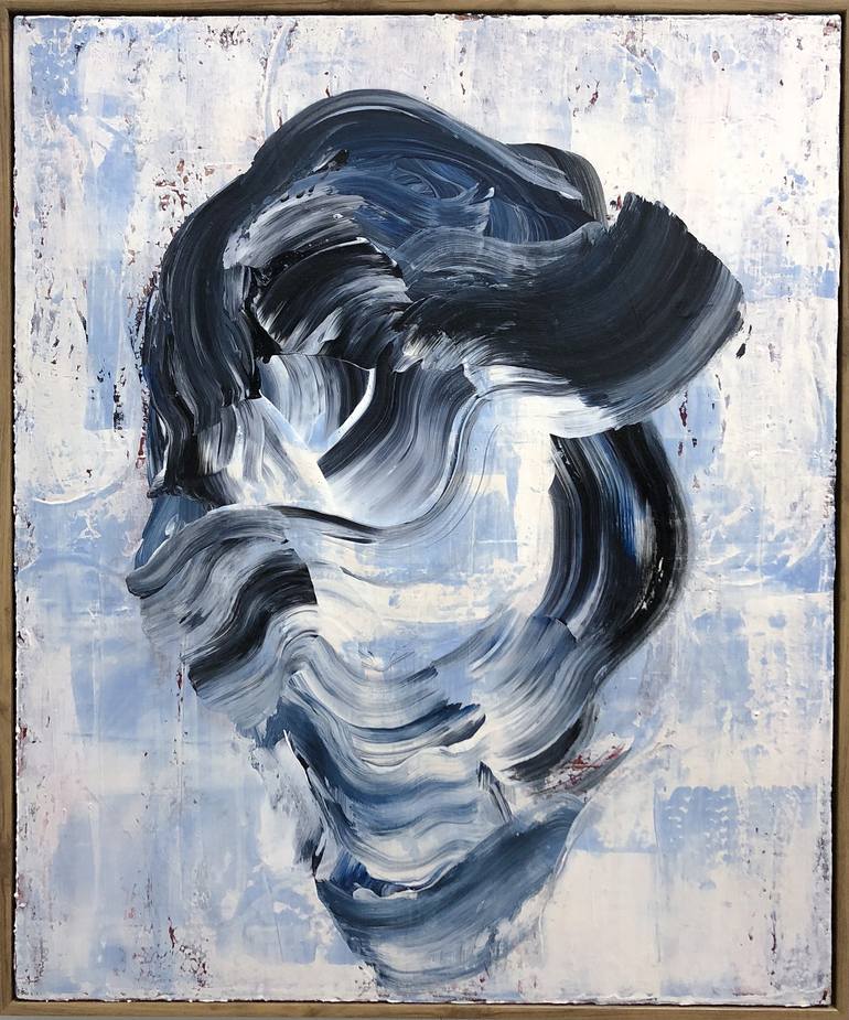 Original Abstract Portrait Painting by Norris Yim