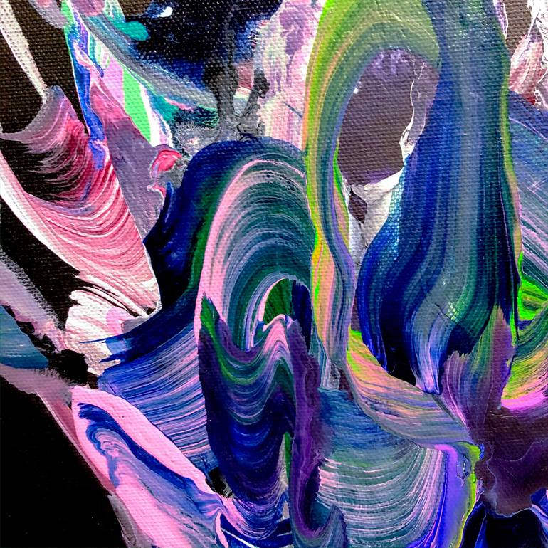 Original Abstract People Painting by Norris Yim