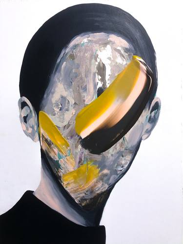 Original Abstract Portrait Paintings by Norris Yim