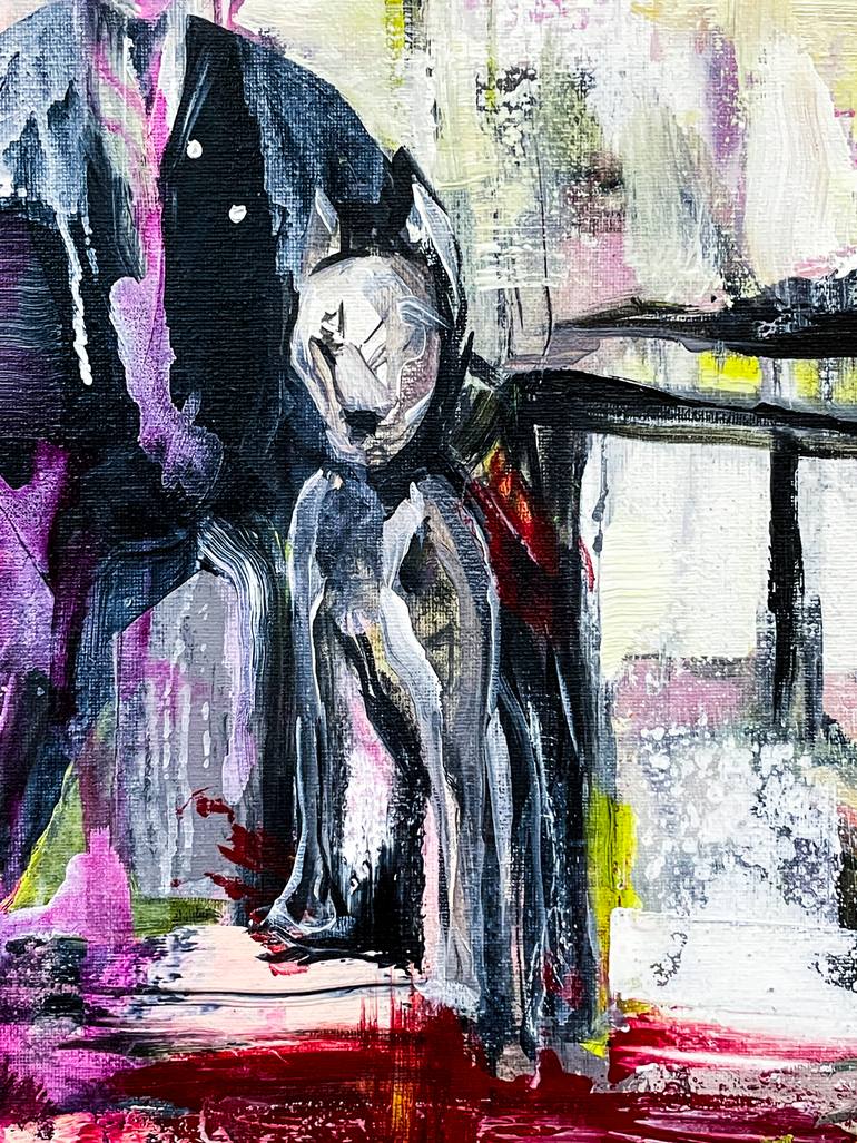 Original Abstract Expressionism Abstract Painting by Norris Yim