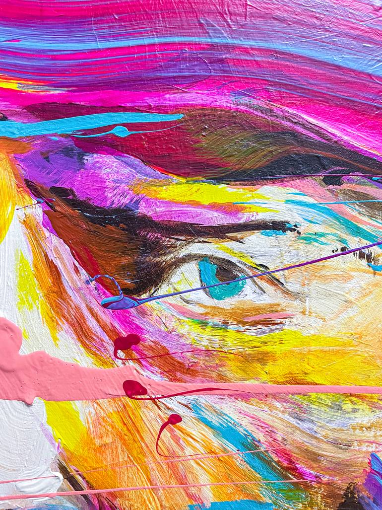 Original Abstract Pop Culture/Celebrity Painting by Norris Yim