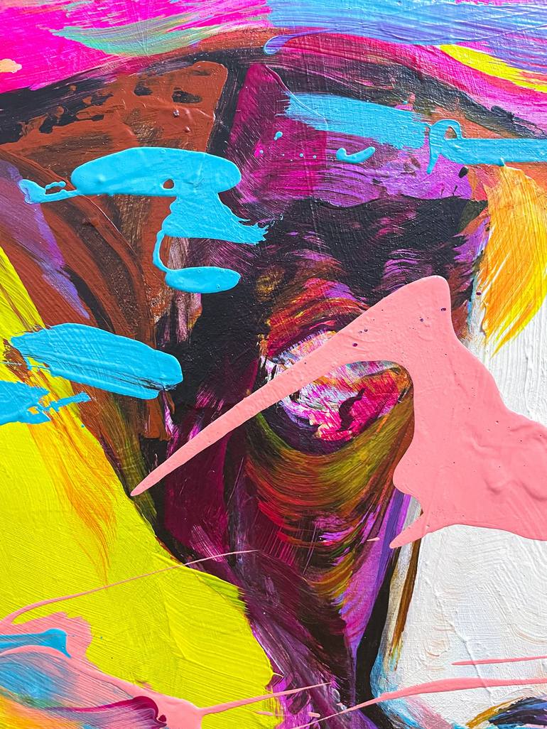 Original Abstract Pop Culture/Celebrity Painting by Norris Yim