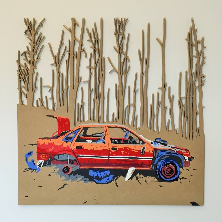 Original Automobile Painting by Matthew Spencer