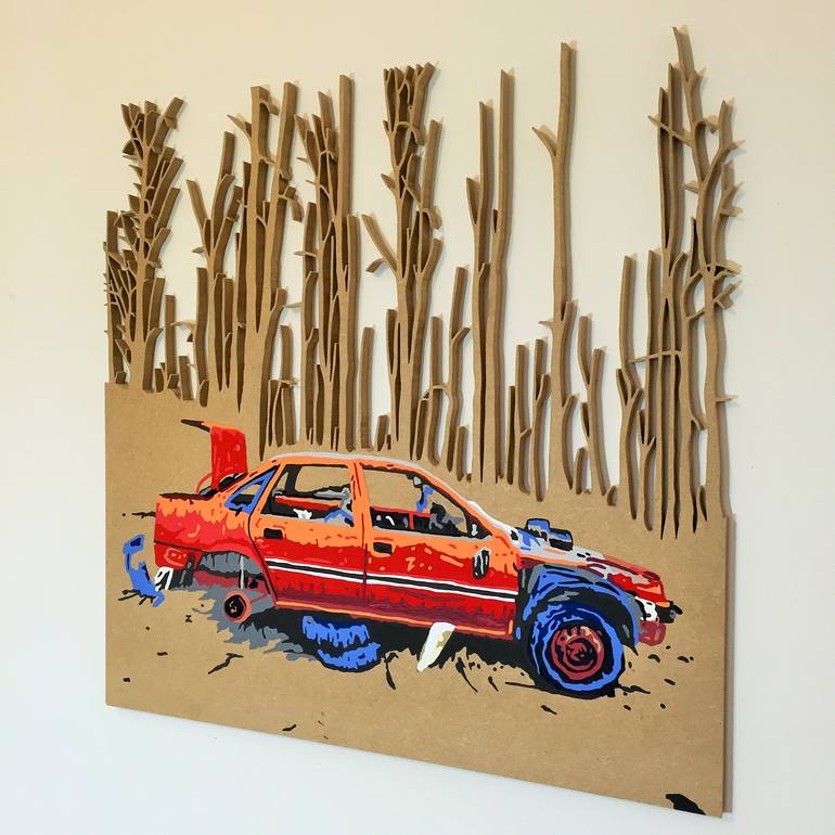 Original Automobile Painting by Matthew Spencer