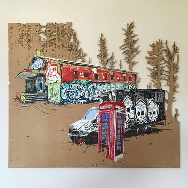Original Street Art Graffiti Paintings by Matthew Spencer