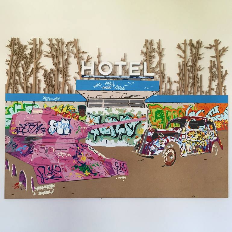 Original Street Art Graffiti Painting by Matthew Spencer