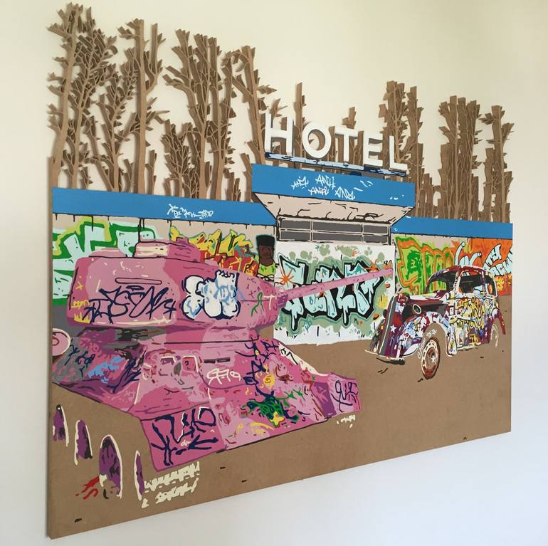 Original Street Art Graffiti Painting by Matthew Spencer