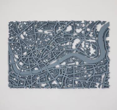 London Map, denim drift thumb