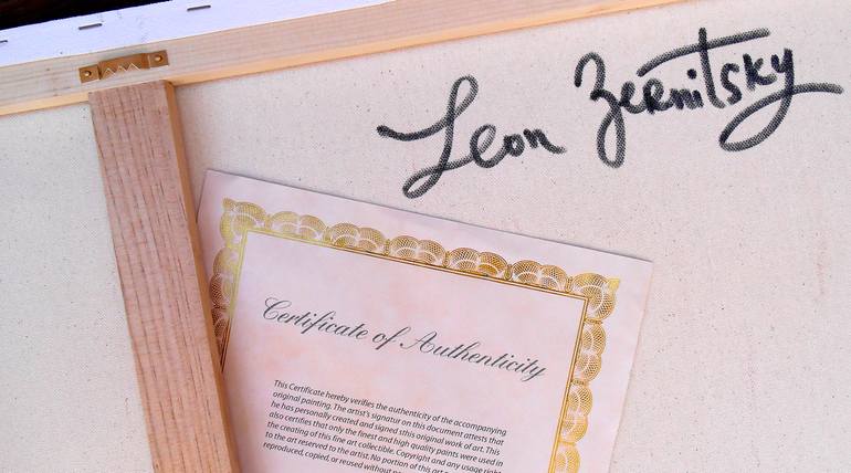 Original Art Deco Music Painting by Leon Zernitsky