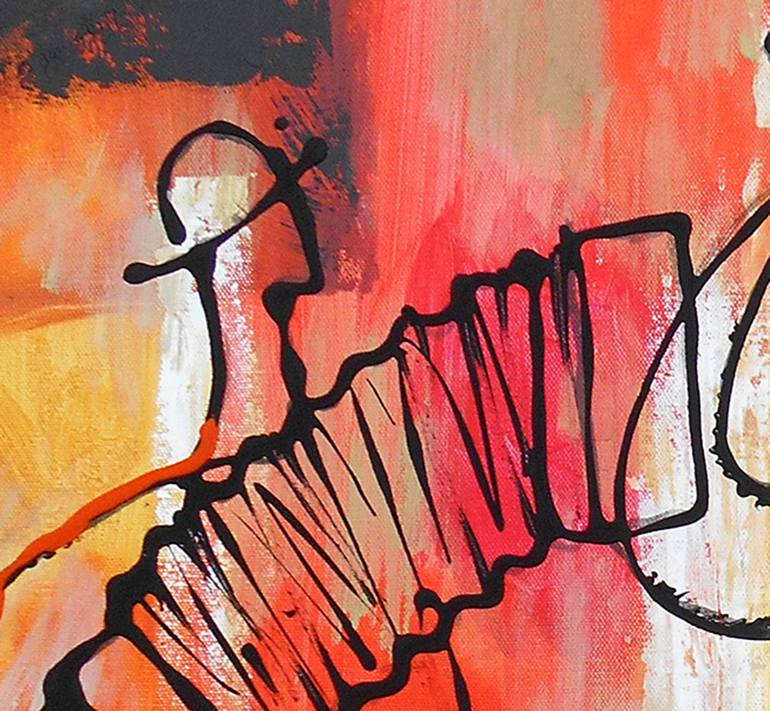 Original Abstract Music Painting by Leon Zernitsky