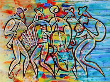 Original Music Paintings by Leon Zernitsky