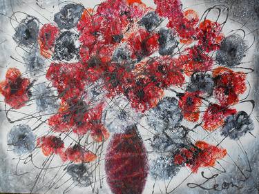 Print of Abstract Floral Paintings by Leon Zernitsky