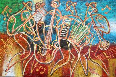 Original Music Paintings by Leon Zernitsky