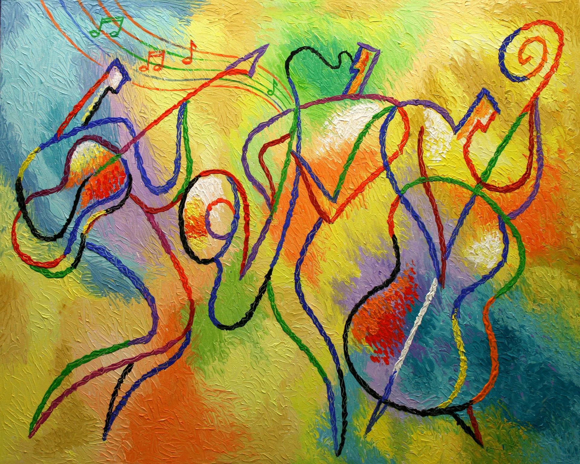 Jazz Jazz N2 Painting by Angela Alec | Saatchi Art