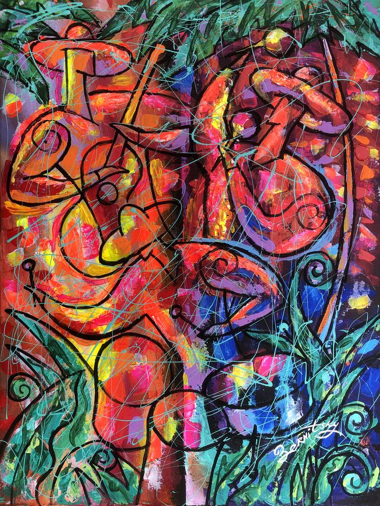 Latin Music Colours Painting by Leon Zernitsky | Saatchi Art