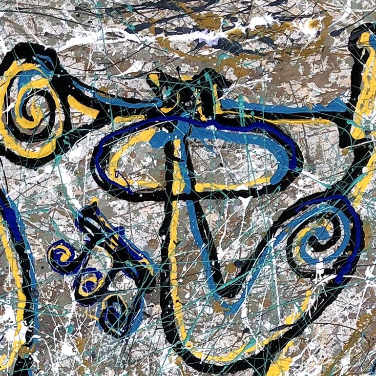 Jazz, Blues And Jackson Pollock Rhythm4 Painting By Leon Zernitsky ...