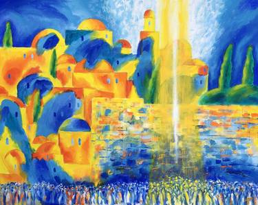 Print of Cubism Places Paintings by Leon Zernitsky