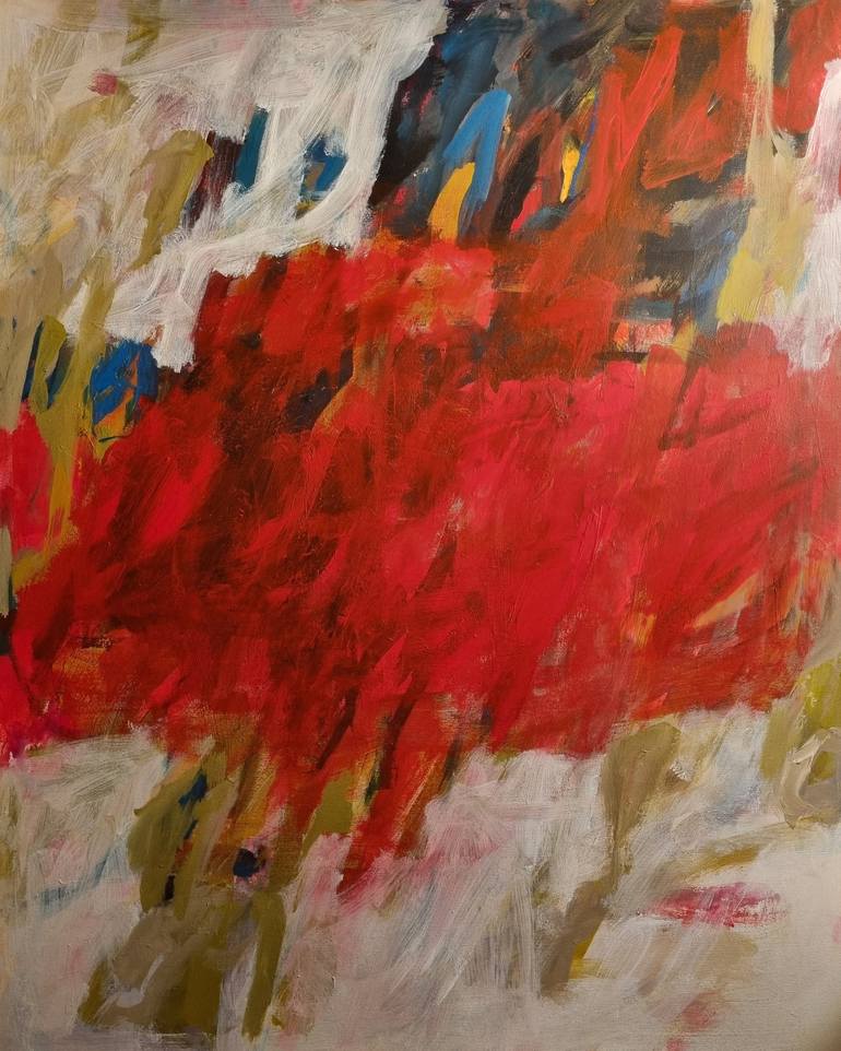 Original Abstract Aerial Painting by voicu nicole