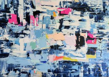 Original Abstract Expressionism Abstract Painting by Iryna Kitaieva