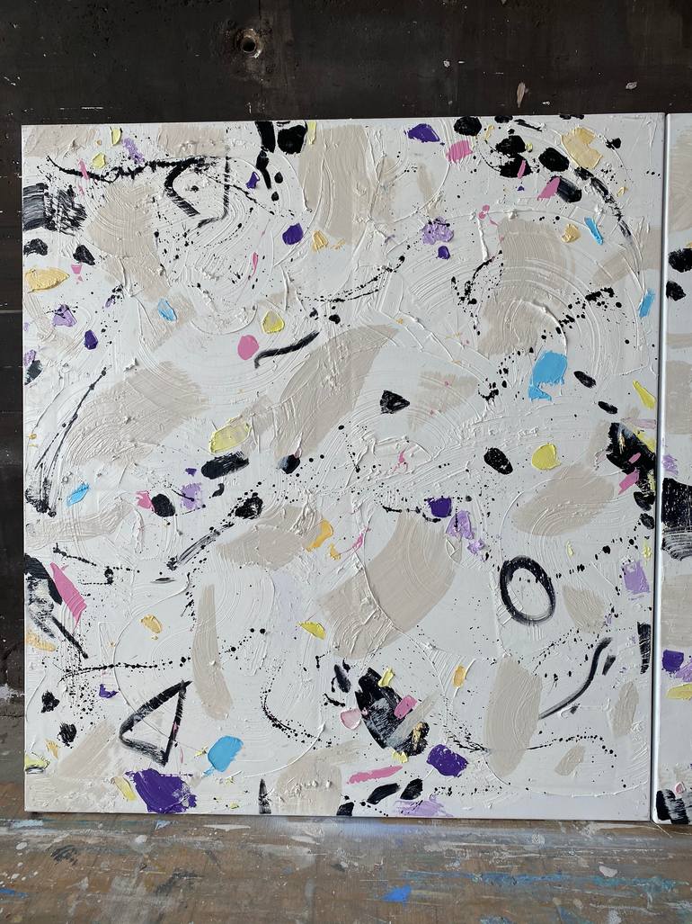 Original Abstract Expressionism Abstract Painting by Iryna Kitaieva