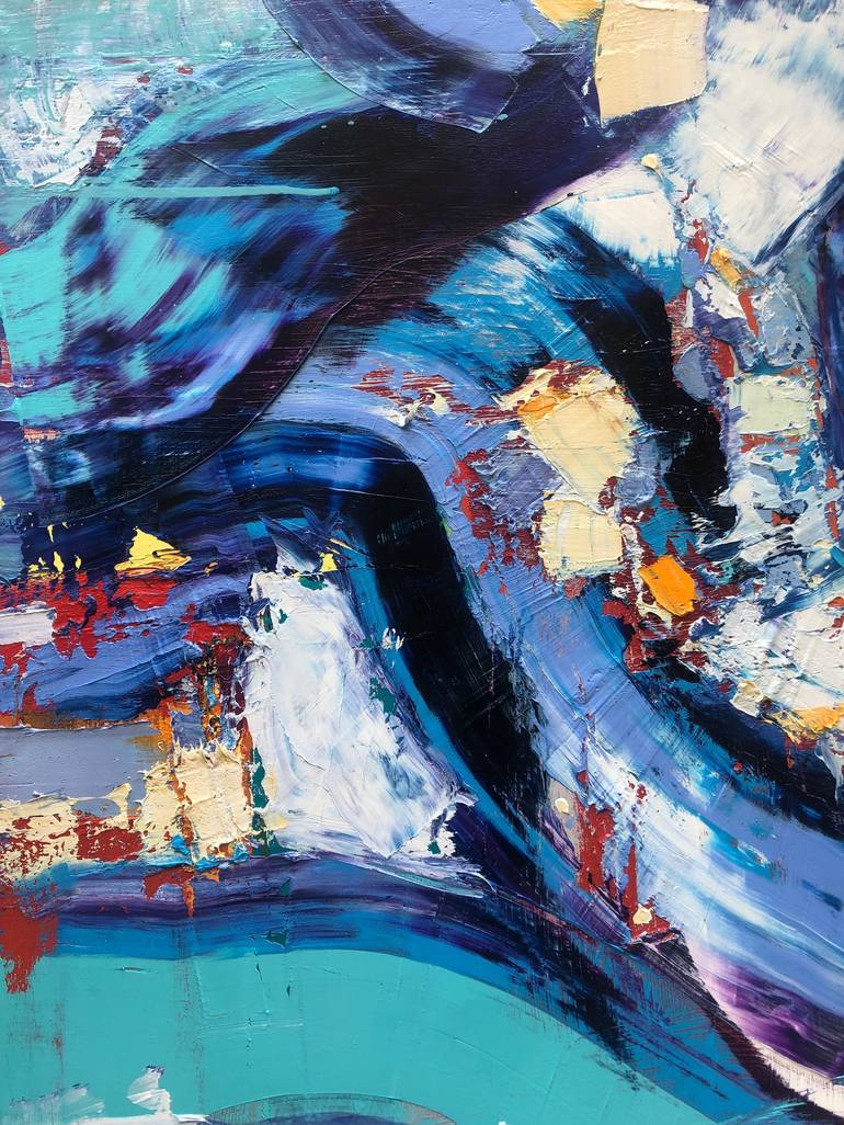 Original Abstract Expressionism Abstract Painting by Iryna Kitaieva