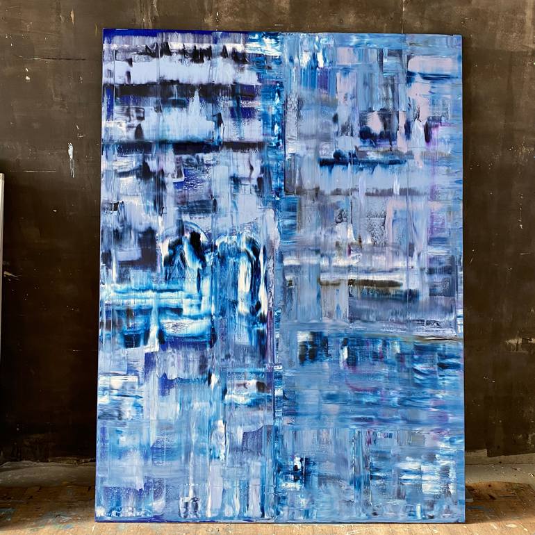 Original Abstract Expressionism Abstract Painting by Iryna Kitaieva