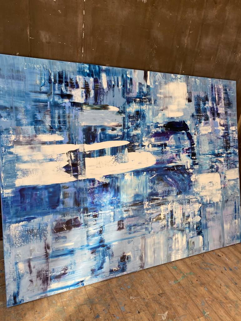Original Abstract Expressionism Abstract Painting by Iryna Kitaieva