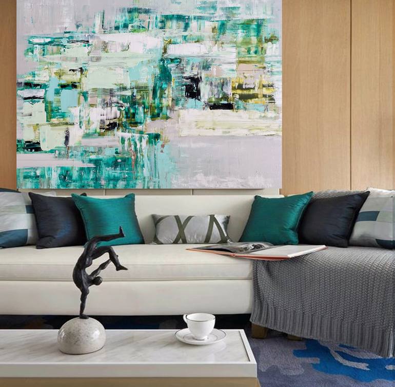 Original Abstract Expressionism Abstract Painting by Iryna Kitaieva