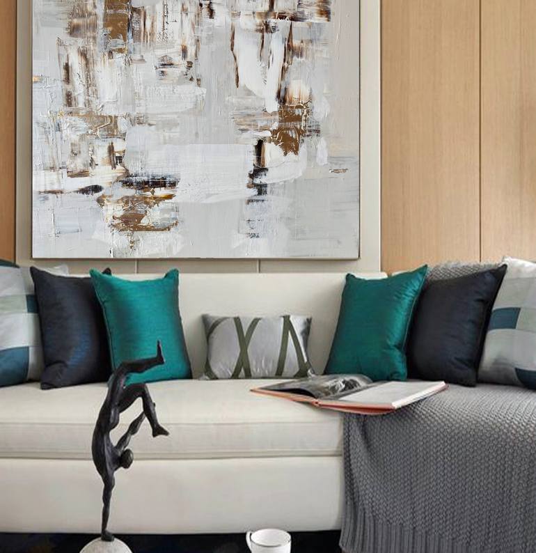 Original Abstract Expressionism Abstract Painting by Iryna Kitaieva