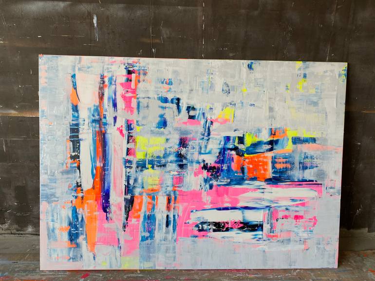 Original Abstract Expressionism Abstract Painting by Iryna Kitaieva