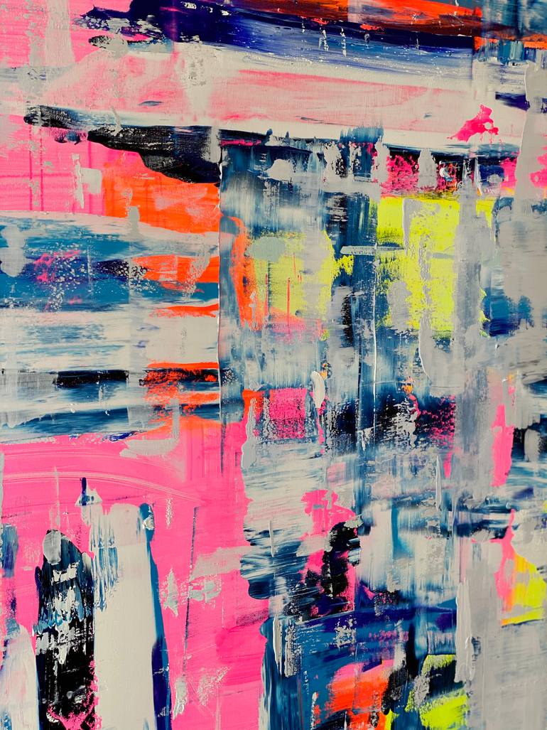 Original Abstract Expressionism Abstract Painting by Iryna Kitaieva