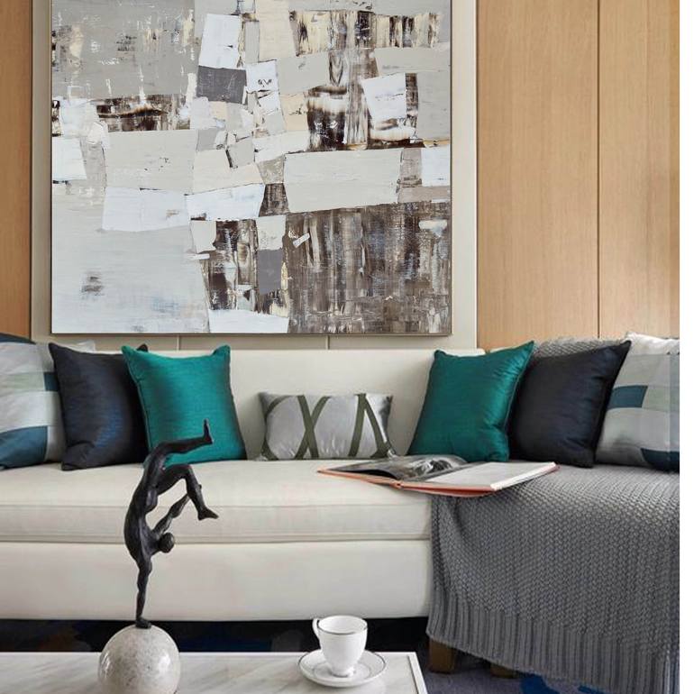 Original Abstract Expressionism Abstract Painting by Iryna Kitaieva