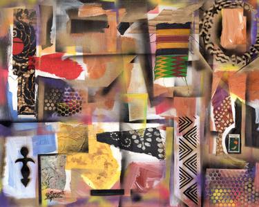 Print of Abstract Culture Mixed Media by Everett Spruill