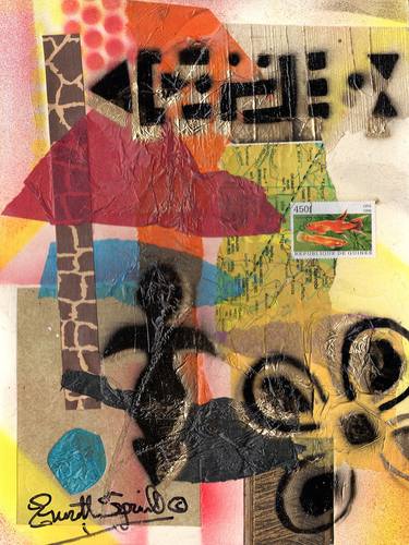 Print of Abstract Culture Mixed Media by Everett Spruill