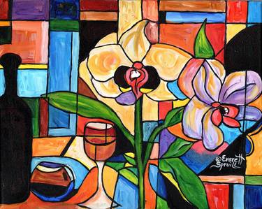 Still Life with Orchids and Wine - D thumb