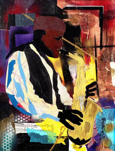 Original Abstract Music Collage by Everett Spruill
