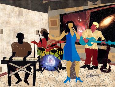 Print of Music Collage by Everett Spruill