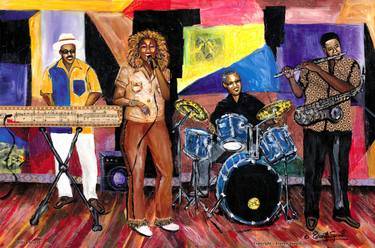 Original Music Paintings by Everett Spruill